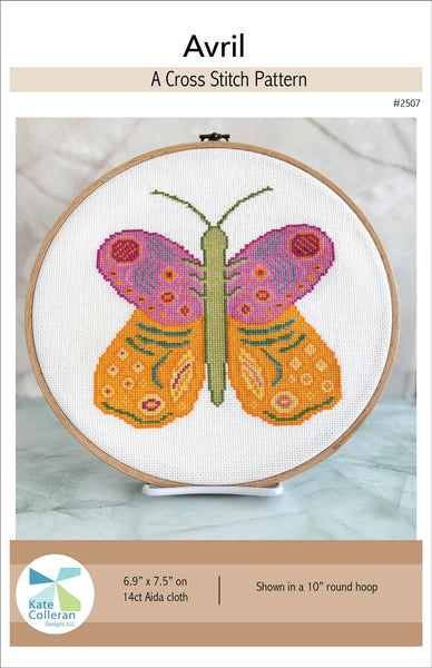 Avril Butterfly Cross Stitch Pattern
