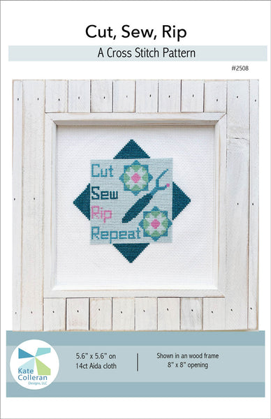 Cut Sew Rip Cross Stitch Pattern