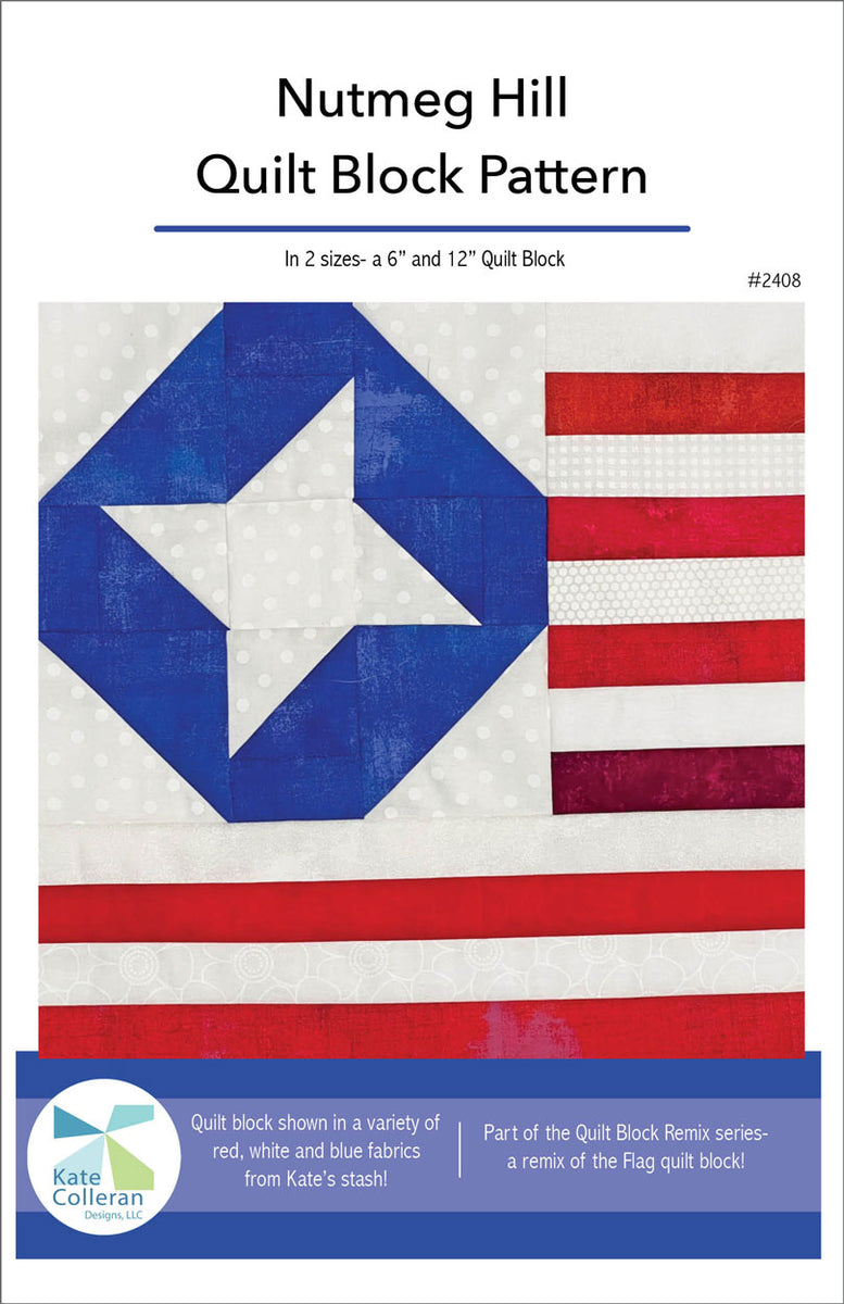 Nutmeg Hill Quilt Block PDF Pattern Kate Colleran Designs