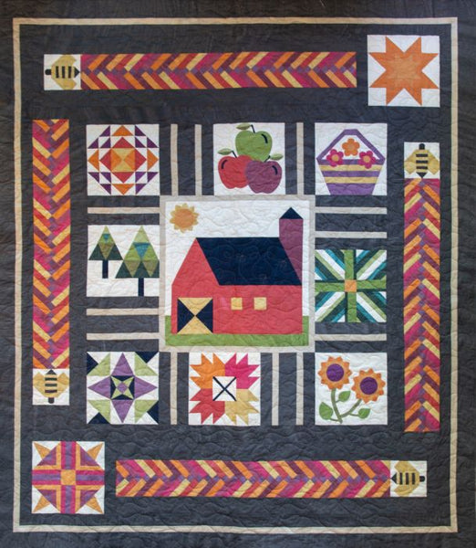 The Quilt Bee - a block of the month in New Aged Muslins by Marcus fabrics