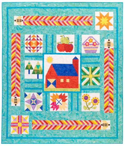 Quilt Bee - a BOM in Island Batik fabrics