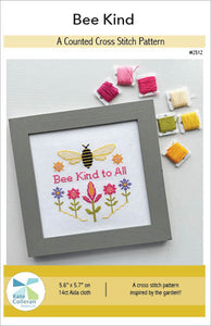 Bee Kind Cross Stitch Pattern