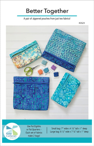 Better Together Zippered Pouch Pattern