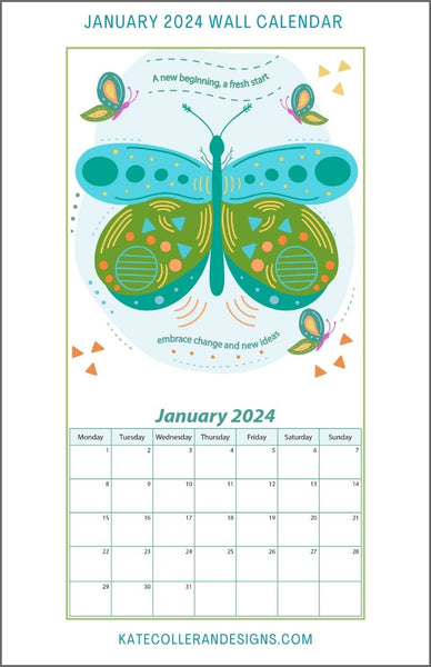 2024 Calendar of Butterflies