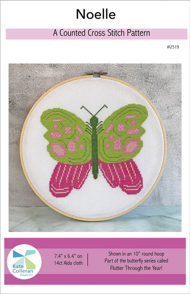 Noelle Butterfly Cross Stitch Pattern