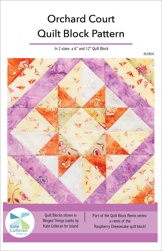 Orchard Court Quilt Block PDF Pattern – Kate Colleran Designs