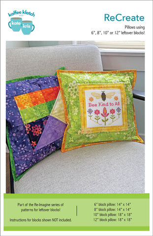 ReCreate Pillow Cover PDF Pattern