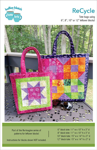 ReCycle Tote Bag PDF Pattern
