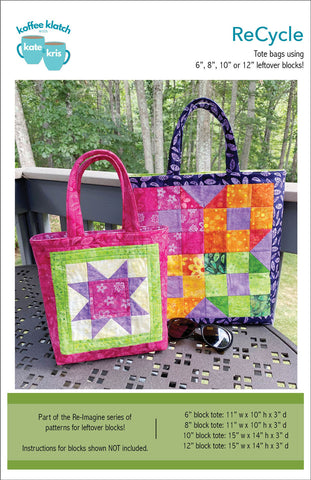 ReCycle Tote Bag PDF Pattern