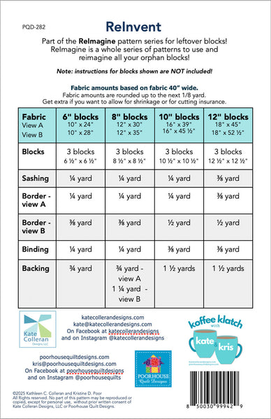 ReInvent Quilt Banner PDF Pattern