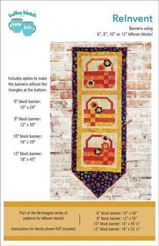 ReInvent Quilt Banner PDF Pattern