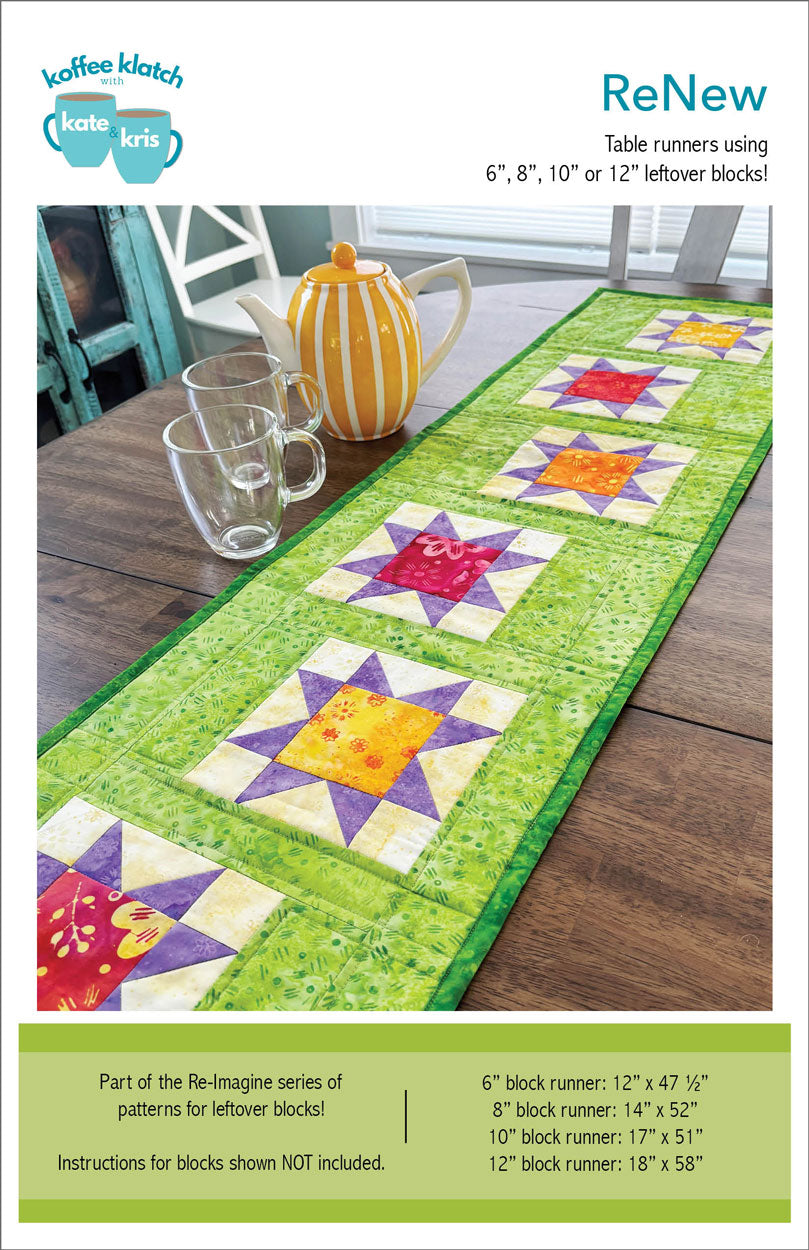 ReNew Table Runner PDF Pattern