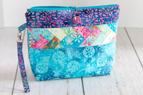 Large Pack it Up! in Sea Cookies is a great zippered pouch - use for a Grab and Go bag, storing personal items, craft supplies  or tech essentials!