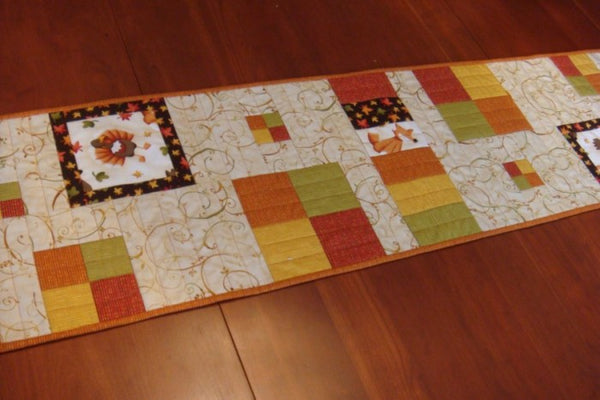 Row House- a Thanksgiving version of the table runner