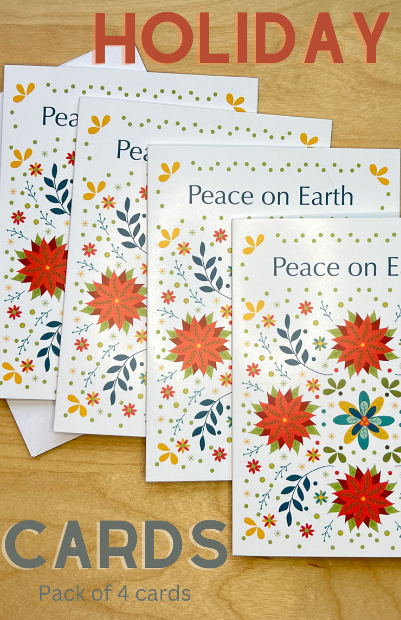 Peace On Earth Greeting Card - 4 pack