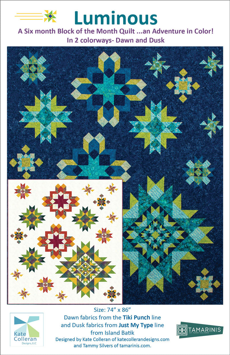 Luminous - Block of the Month PDF full pattern – Kate Colleran Designs