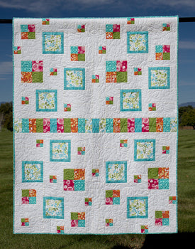 Row House  a modern quilt and table runner pattern
