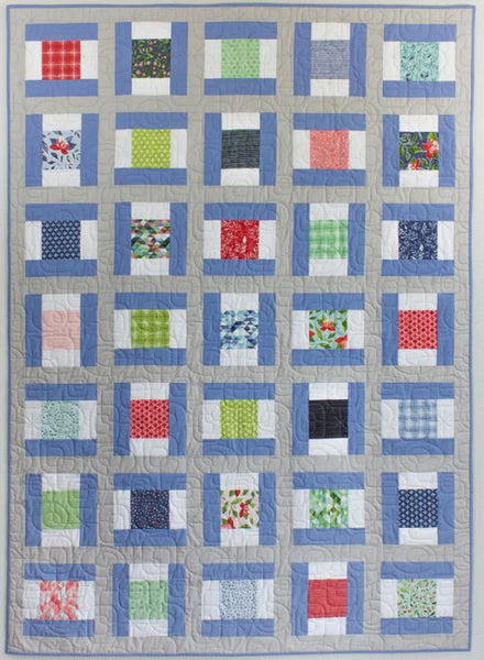 Saybrook Signals- lap quilt using 5 inch squares