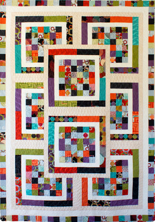 Tiger Lily - strip quilt