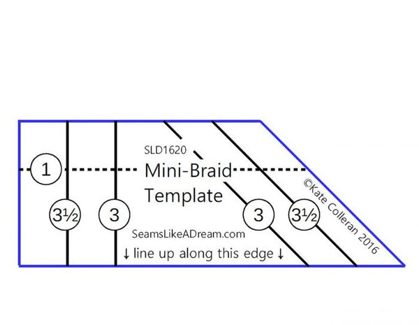 Mini Braid Template by Seams Like A Dream Quilt Designs